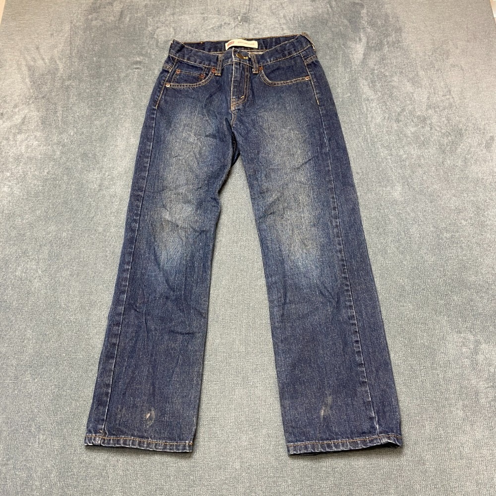 Levi's 550 Straight Jeans Boys 12Reg 26x26 Blue Denim Relax Fit Casual Mid Rise